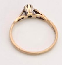 Load image into Gallery viewer, 0116 Vintage: Petite 9ct Gold Round Full Cut Diamond Solitaire Ring- From 1981
