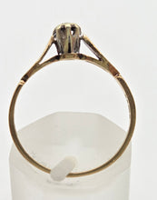 Load image into Gallery viewer, 0116 Vintage: Petite 9ct Gold Round Full Cut Diamond Solitaire Ring- From 1981
