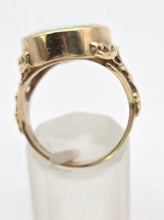 Load image into Gallery viewer, 2317 Vintage: 9ct Gold Large Cabochon White Opal (9.1ct) Single Stone Ring
