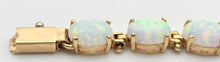 Load image into Gallery viewer, 2363 Vintage: 14ct Gold Vivid &amp; Vibrant 16 White  Opals Bracelet (17cm)- Exquisite
