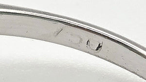 2365 Vintage: 18ct White Gold Natural Diamonds (0.55ct) Geometric Set Art Deco Style Ring