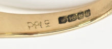 Cargar imagen en el visor de la galería, 2372 Vintage: 18ct Gold Geometric Set Blue Sapphires Natural Diamonds (0.22ct) Ring- From 1969
