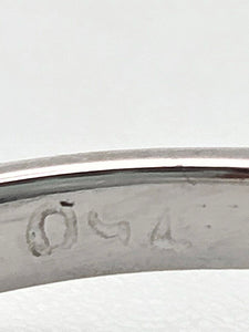 2375 Vintage: 18ct White Gold 32 Natural Diamonds (0.5ct) Ring