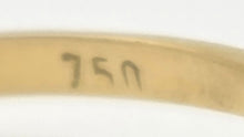 Load image into Gallery viewer, Vintage: Petite 18ct Gold Cabochon White Opal Diamond Snake-Head Ring
