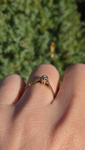 Load image into Gallery viewer, 0116 Vintage: Petite 9ct Gold Round Full Cut Diamond Solitaire Ring- From 1981
