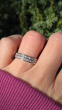 Cargar imagen en el visor de la galería, 2122 Vintage: 9ct White Gold 22 Natural Diamonds Tiered Stacker/ Dress Ring
