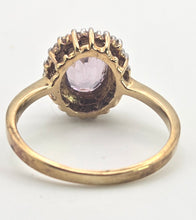 Load image into Gallery viewer, 2488 Vintage &amp; Rare  Purple Zircon 16 Natural Sparkling Diamonds Ring
