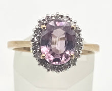 Load image into Gallery viewer, 2488 Vintage &amp; Rare  Purple Zircon 16 Natural Sparkling Diamonds Ring
