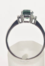 Load image into Gallery viewer, 2491 Vintage 18ct White Gold Chrome Diopside Natural Diamonds Dress Ring
