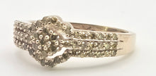 Load image into Gallery viewer, 2499 Vintage: 9ct Gold 57 Yellow Diamonds Art Deco Style  Dress Ring
