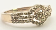 Load image into Gallery viewer, 2499 Vintage: 9ct Gold 57 Yellow Diamonds Art Deco Style  Dress Ring
