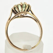 Load image into Gallery viewer, 2453 Vintage: 9ct Gold Faceted Cut Mint Green Amethyst Ring- From 1975
