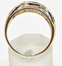 Load image into Gallery viewer, 2455 Vintage: 9ct Gold Art Deco Style Emeralds Diamonds Dress Ring
