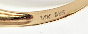 2500 Vintage: 14ct Gold Emerald Cut Pink Sapphire Natural Diamonds Ring