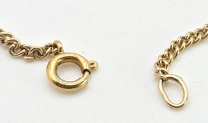 2509 Vintage: 9ct Gold Flattened Curb Necklace/Chain (56cm)