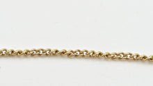 Cargar imagen en el visor de la galería, 2509 Vintage: 9ct Gold Flattened Curb Necklace/Chain (56cm)
