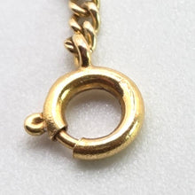 Cargar imagen en el visor de la galería, 2509 Vintage: 9ct Gold Flattened Curb Necklace/Chain (56cm)
