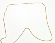Cargar imagen en el visor de la galería, 2509 Vintage: 9ct Gold Flattened Curb Necklace/Chain (56cm)

