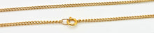 Cargar imagen en el visor de la galería, 2509 Vintage: 9ct Gold Flattened Curb Necklace/Chain (56cm)
