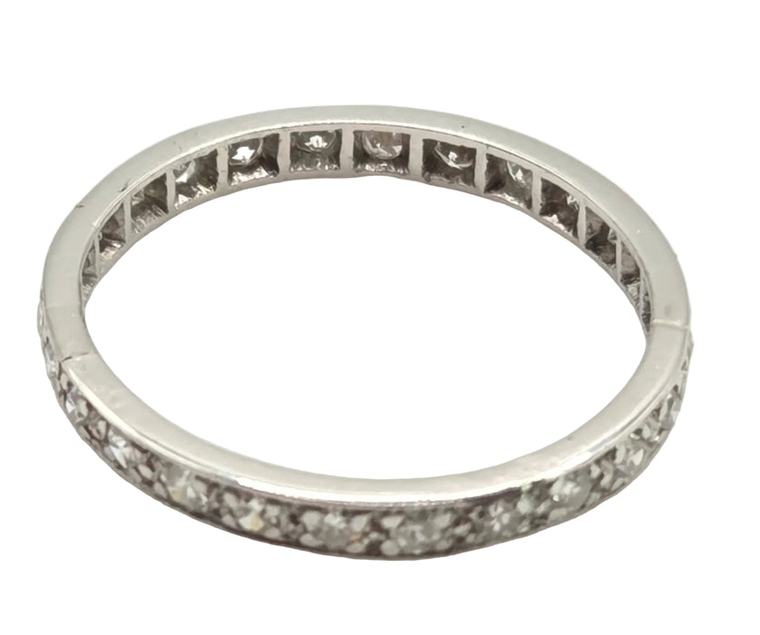 Vintage: Platinum Diamond Full Eternity Ring — 0.52ct