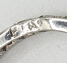 Load image into Gallery viewer, 2325 Vintage: Platinum 22 Sparkling Natural Round Full Cut Diamonds Eternity Ring
