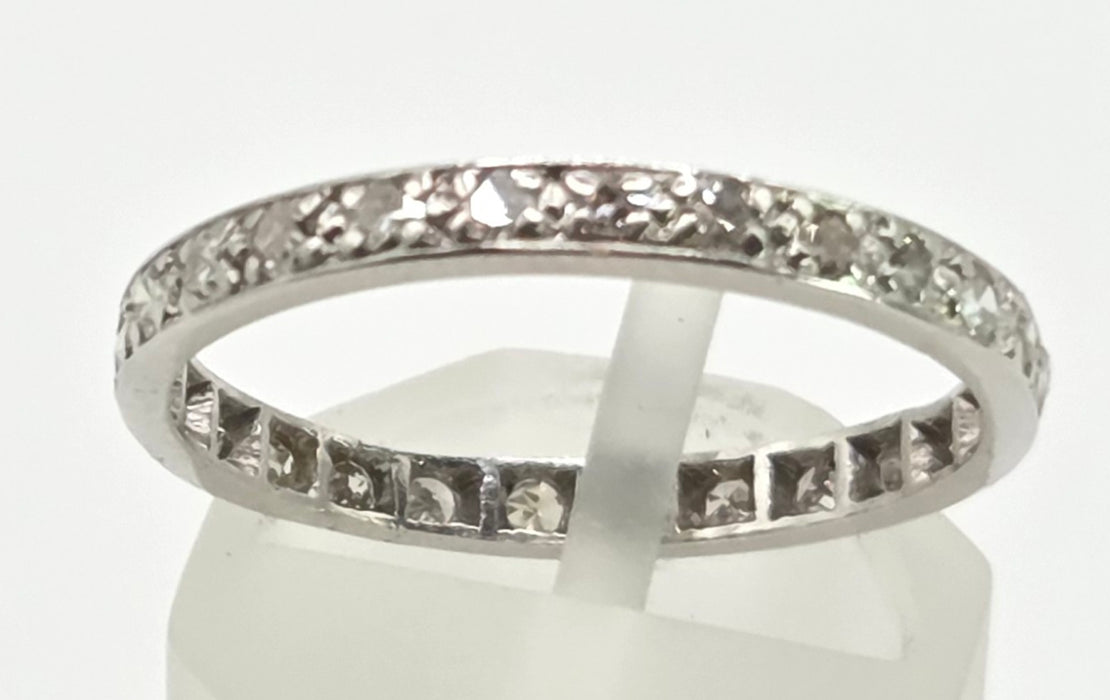 Vintage: Platinum Diamond Full Eternity Ring — 0.52ct