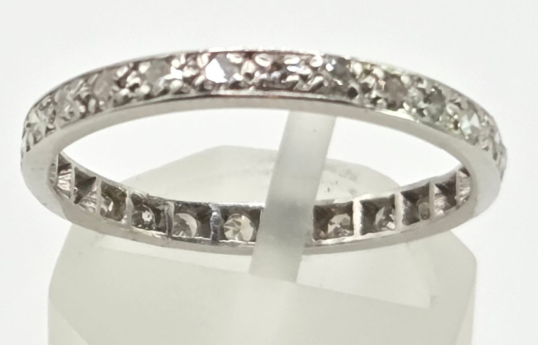 Vintage: Platinum Diamond Full Eternity Ring — 0.52ct