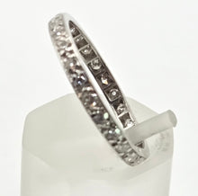 Load image into Gallery viewer, 2325 Vintage: Platinum 22 Sparkling Natural Round Full Cut Diamonds Eternity Ring
