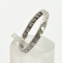Load image into Gallery viewer, 2325 Vintage: Platinum 22 Sparkling Natural Round Full Cut Diamonds Eternity Ring

