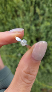 6207 Antique: 18ct Gold Platinum Set Old European cut Diamond Solitary (0.32ct)
