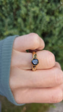 Load image into Gallery viewer, 6258 Vintage: 9ct Gold Black Diamond White Diamonds Signet Ring
