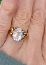 Load image into Gallery viewer, 6270 Vintage: 9ct Gold Large Pink Rose Quartz Cocktail Ring
