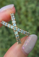 Load image into Gallery viewer, 6266 Vintage; Spectacular 9ct Gold 21 Aquamarines Cocktail Ring
