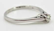 Load image into Gallery viewer, 2416: Vintage 9ct White Gold Round Full Cut Diamond Solitaire
