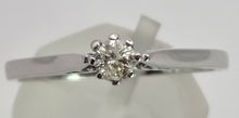 Load image into Gallery viewer, 2416: Vintage 9ct White Gold Round Full Cut Diamond Solitaire
