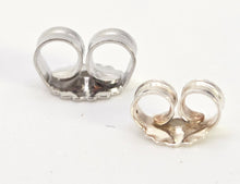 Load image into Gallery viewer, 2439  Vintage; 14ct Gold Emeralds Natural Sparkling Diamonds Art Deco Style Panel Earrings
