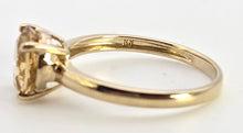 Load image into Gallery viewer, 2417: Vintage 9ct Gold Round Cut Yellow Citrine Solitaire
