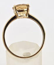 Load image into Gallery viewer, 2417: Vintage 9ct Gold Round Cut Yellow Citrine Solitaire
