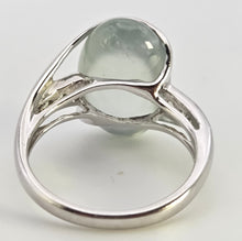 Load image into Gallery viewer, 2460 Vintage Rare 9ct White Gold  Mint Green Prehnites Cocktail Ring
