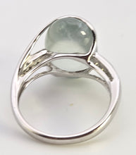 Load image into Gallery viewer, 2460 Vintage Rare 9ct White Gold  Mint Green Prehnites Cocktail Ring
