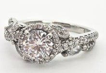 Load image into Gallery viewer, 2418: Platinum Exceptional 1ct Central Diamond (GIA CERT) Ring - D Colour- The finest
