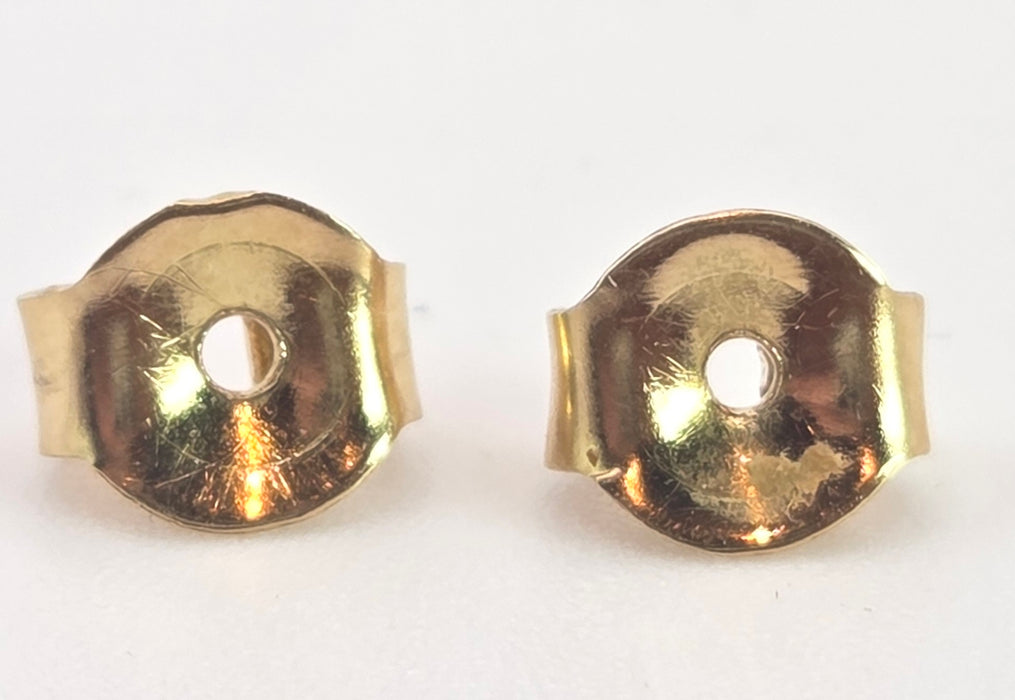 6382 Antique: 18ct Yellow Gold Graduating Turquoise Drop Earrings