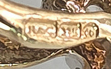 Load image into Gallery viewer, 2480- Vintage 9ct Gold Chrome Diopside Glacier Topaz Diana Style Pendant
