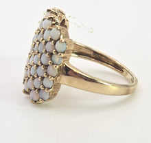 Cargar imagen en el visor de la galería, 2541- Vintage Statement 9ct Gold 49 White Opals Dress Ring
