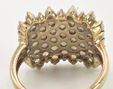 Cargar imagen en el visor de la galería, 2541- Vintage Statement 9ct Gold 49 White Opals Dress Ring
