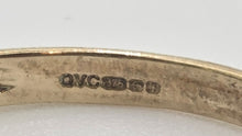Load image into Gallery viewer, 2549: Vintage 9ct Gold Green Diopside Stacker/Hal Eternity Ring
