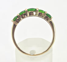 Load image into Gallery viewer, 2549: Vintage 9ct Gold Green Diopside Stacker/Hal Eternity Ring
