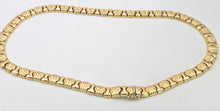 Load image into Gallery viewer, 0613: Vintage: Italian 18ct Gold Geometric Flat Link Choker Necklace- 52 Grams
