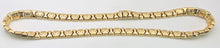 Load image into Gallery viewer, 0613: Vintage: Italian 18ct Gold Geometric Flat Link Choker Necklace- 52 Grams
