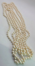 Cargar imagen en el visor de la galería, 2612 Vintage Tiffany &amp; Co Ziegfeld Freshwater Pearls Silver Necklace -Extra Long- 280cm
